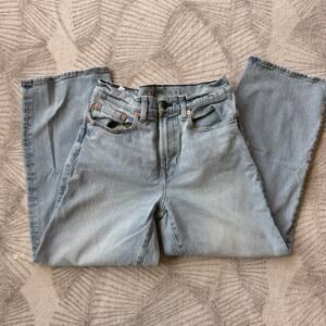 American Eagle EasyFlex Jeans 28x30 Light Wash Straight Baggy Stretch